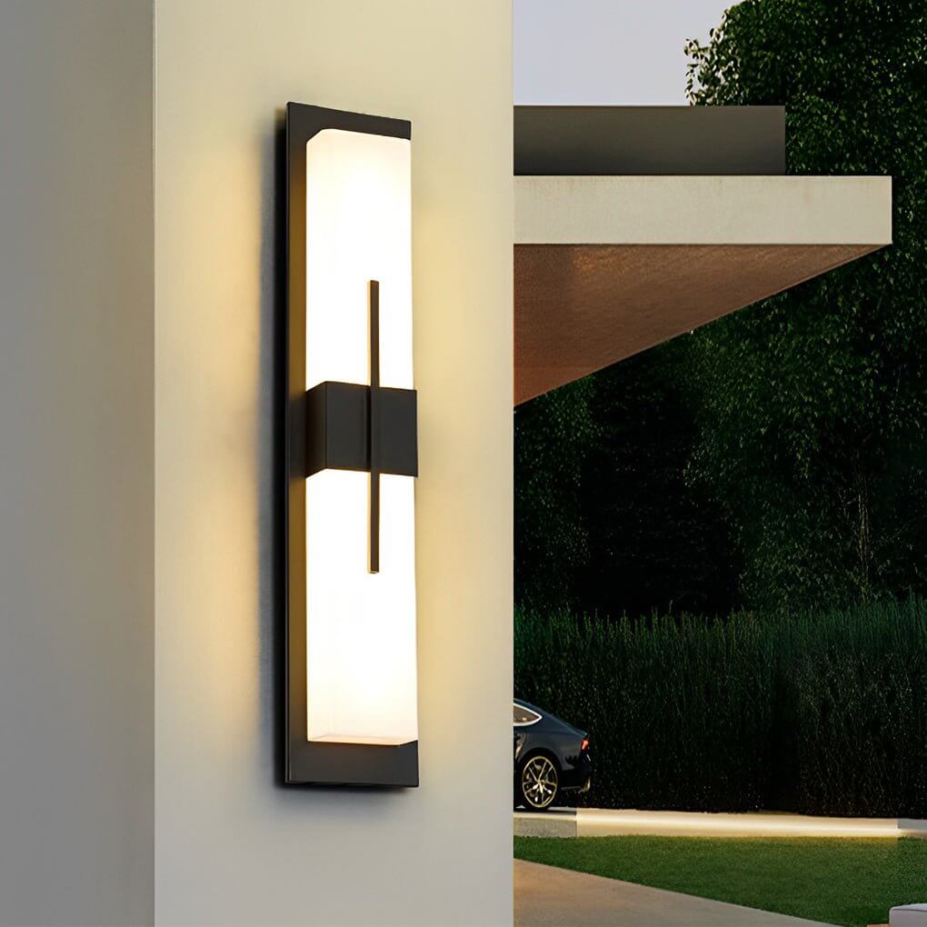 WINTERBOURNE RECTANGULAR BLACK LED OUTDOOR WALL SCONCE