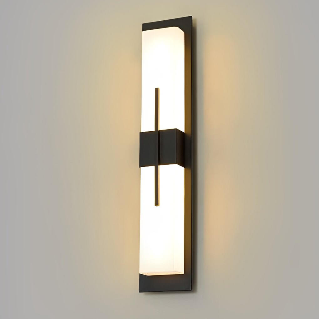 WINTERBOURNE RECTANGULAR BLACK LED OUTDOOR WALL SCONCE