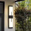 WINTERBOURNE RECTANGULAR BLACK LED OUTDOOR WALL SCONCE