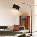 WINTHROP MARBLE-FOOTED ARC LAMP WITH ADJUSTABLE SHADE
