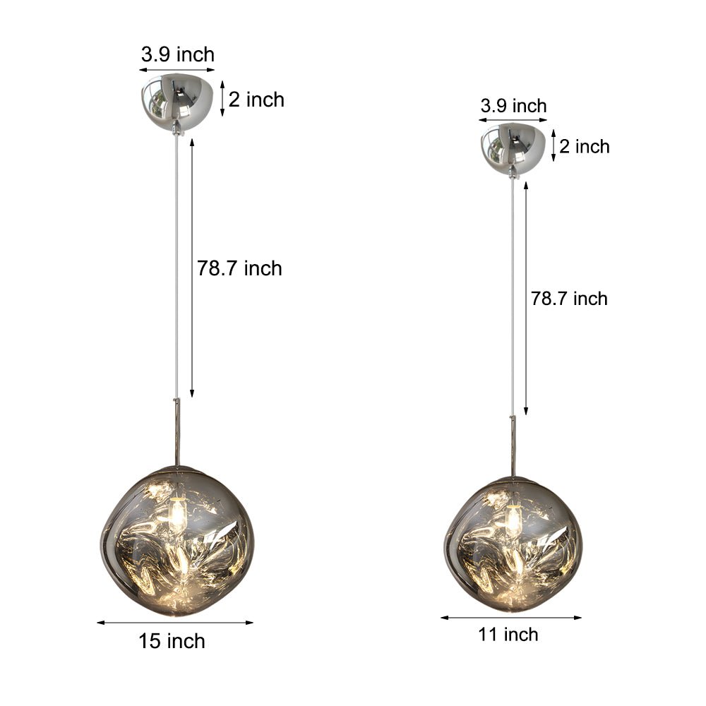 WINTHROP LAVA GLOBE SUSPENDED LIGHTING