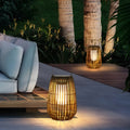 WINDSOR RATTAN SOLAR SUSPENDED LANTERN