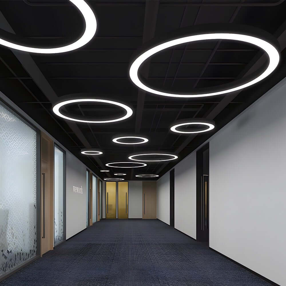 WINDSOR CIRCLE SUSPENDED LED OFFICE LIGHTING FOR FITNESS SPACES