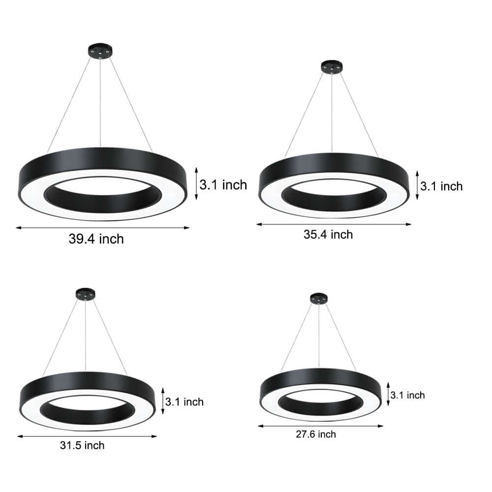 WINDSOR CIRCLE SUSPENDED LED OFFICE LIGHTING FOR FITNESS SPACES
