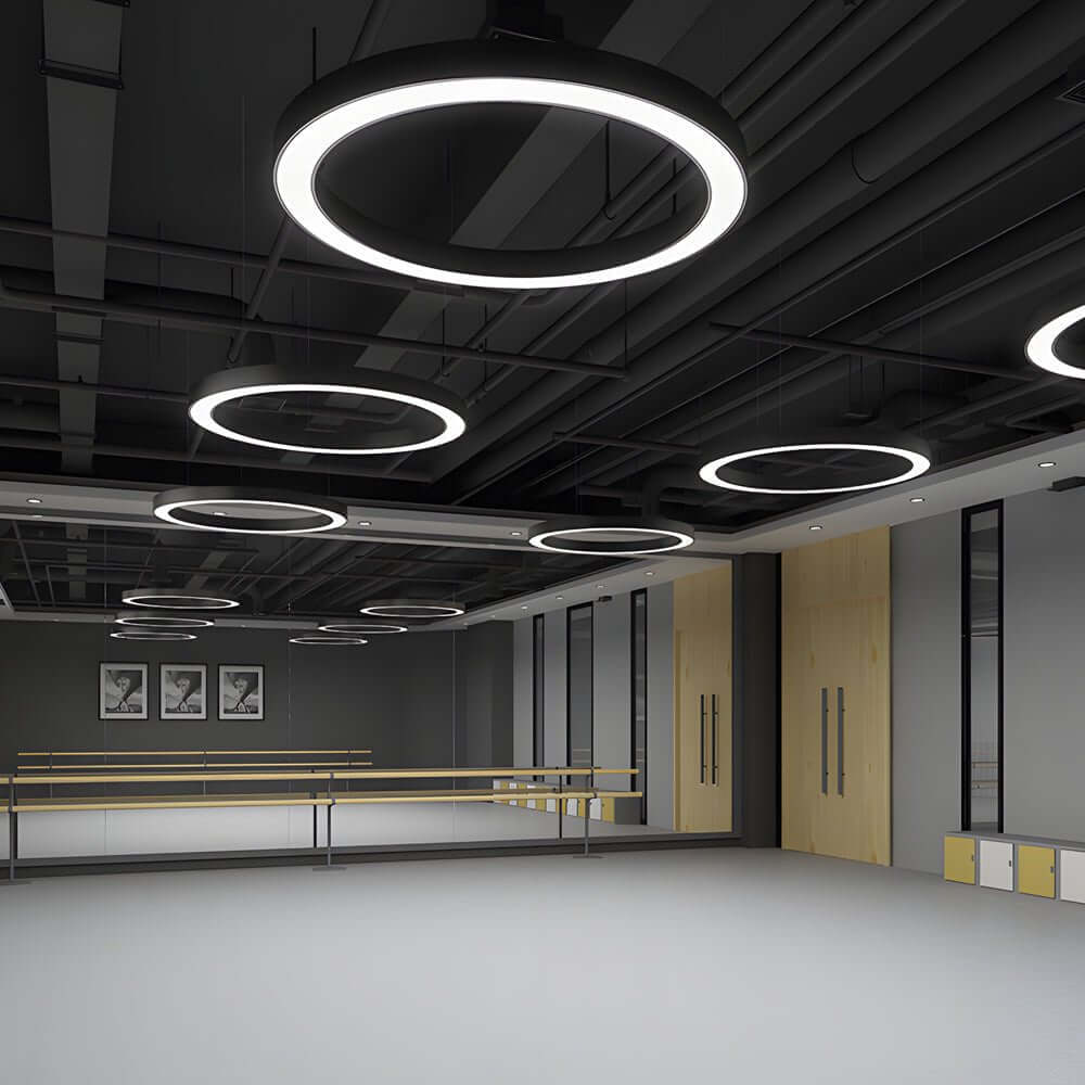 WINDSOR CIRCLE SUSPENDED LED OFFICE LIGHTING FOR FITNESS SPACES