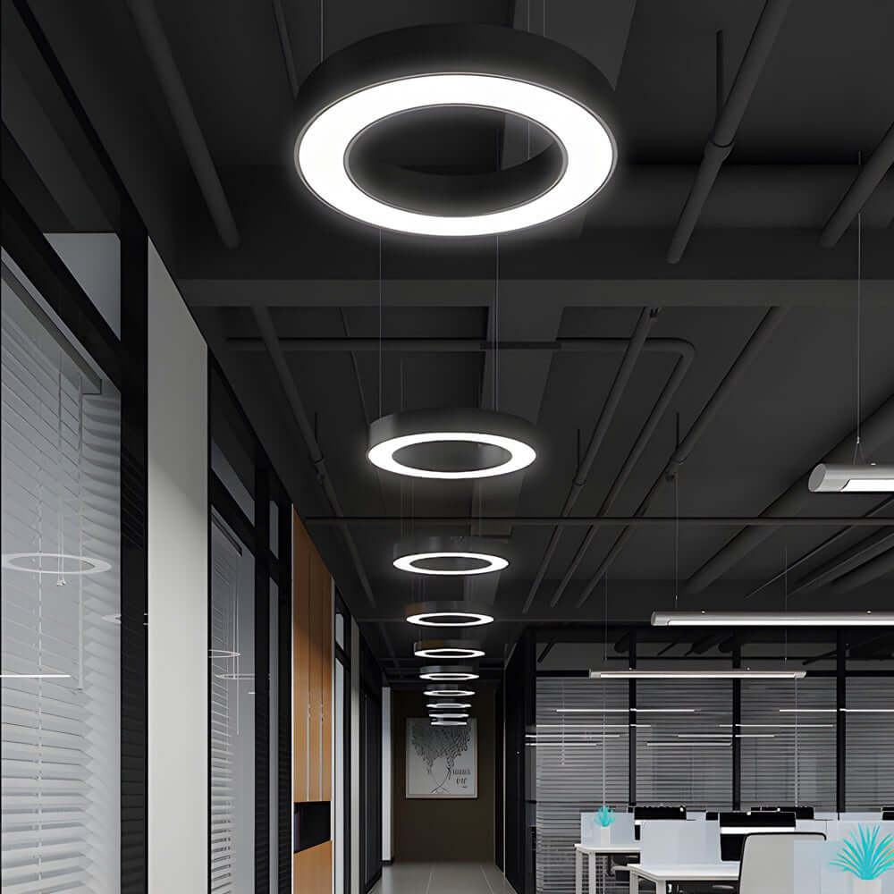 WINDSOR CIRCLE SUSPENDED LED OFFICE LIGHTING FOR FITNESS SPACES