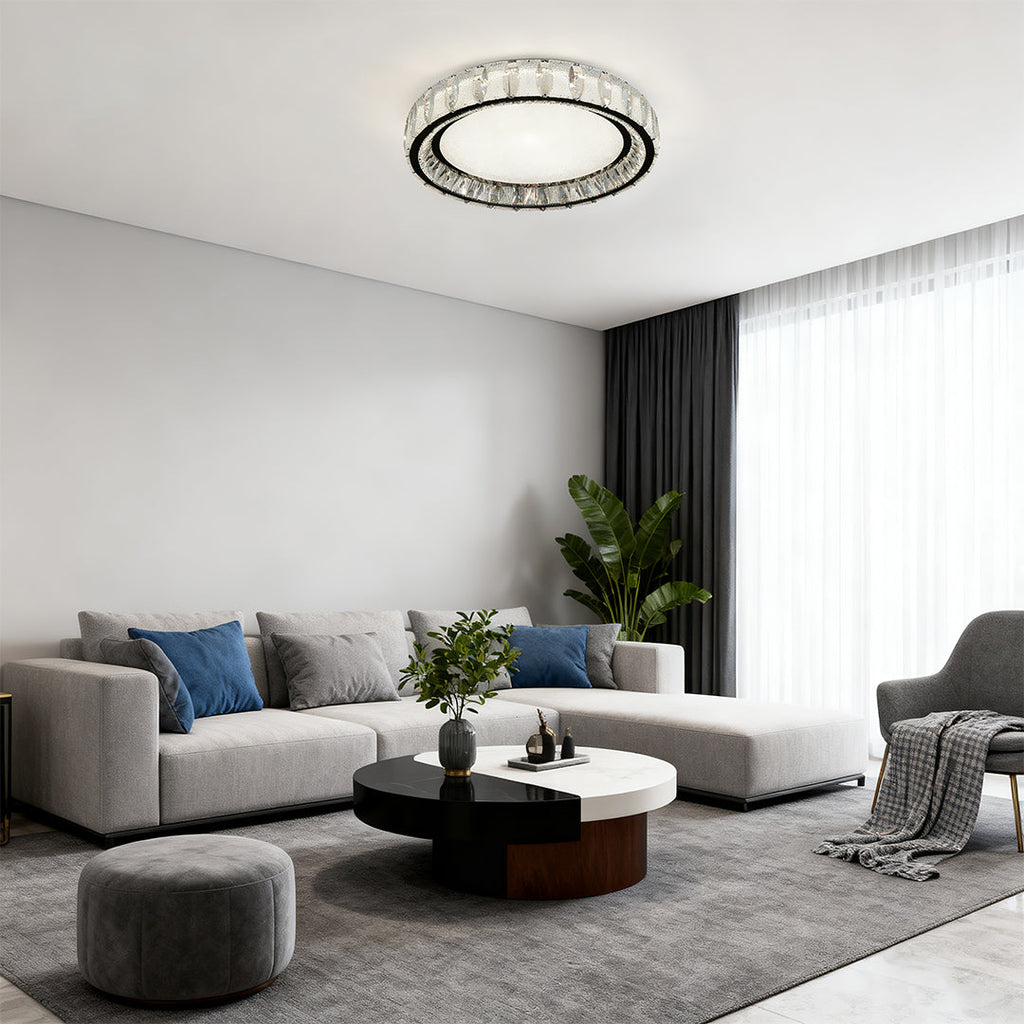 WINDSOR CRYSTAL FLUSH CEILING GLOW