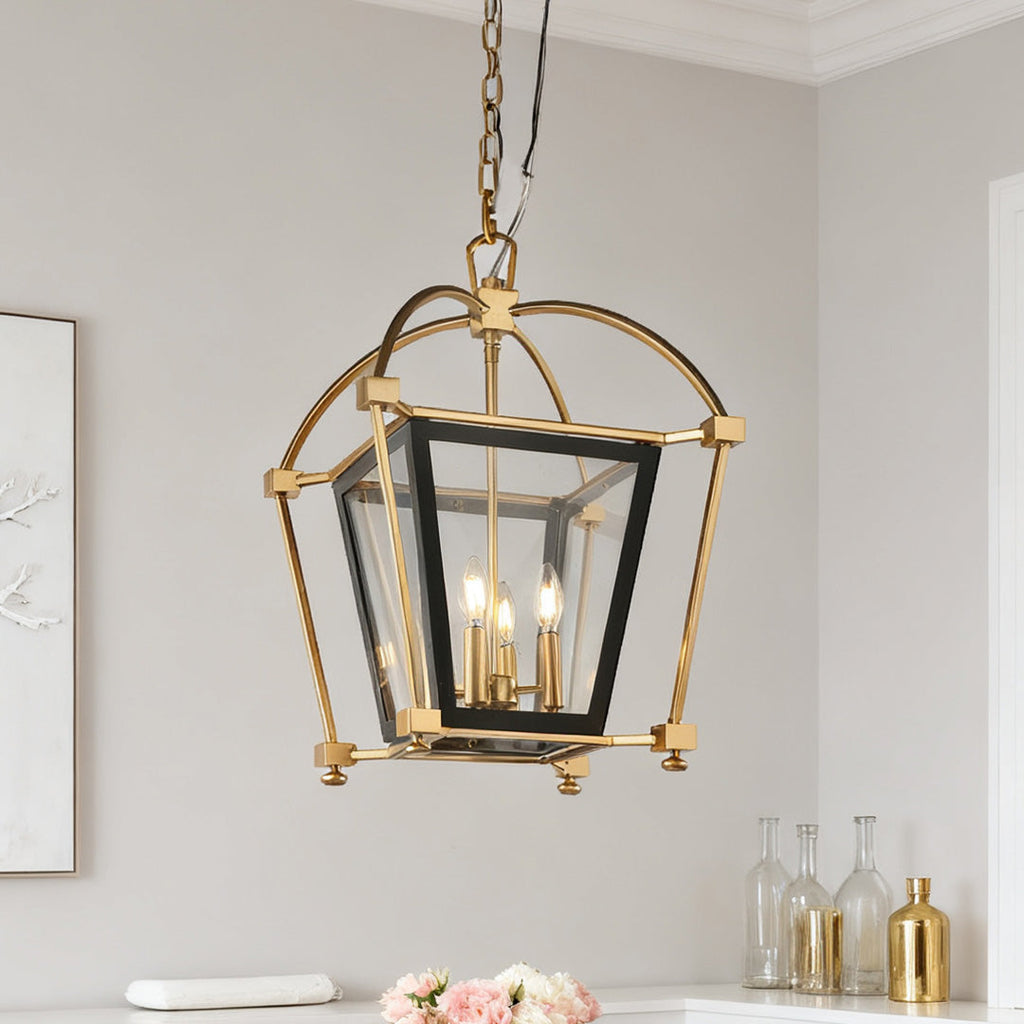 BRAMBLETON GILDED IRON HANGING LANTERN