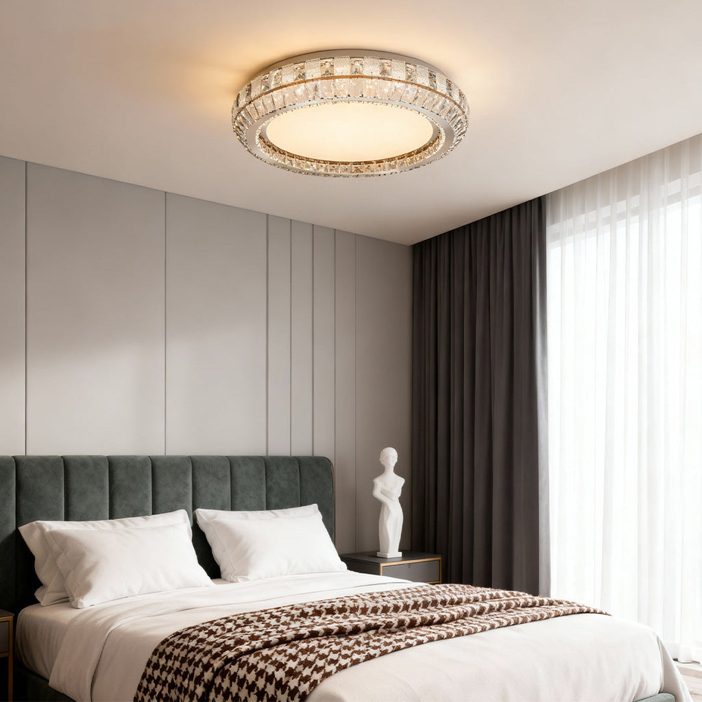 FARINGTON CRYSTAL FLUSH CEILING GLOW