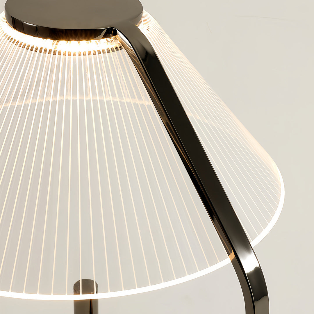WINTHROP CHROME ACRYLIC LED FLOOR LAMP