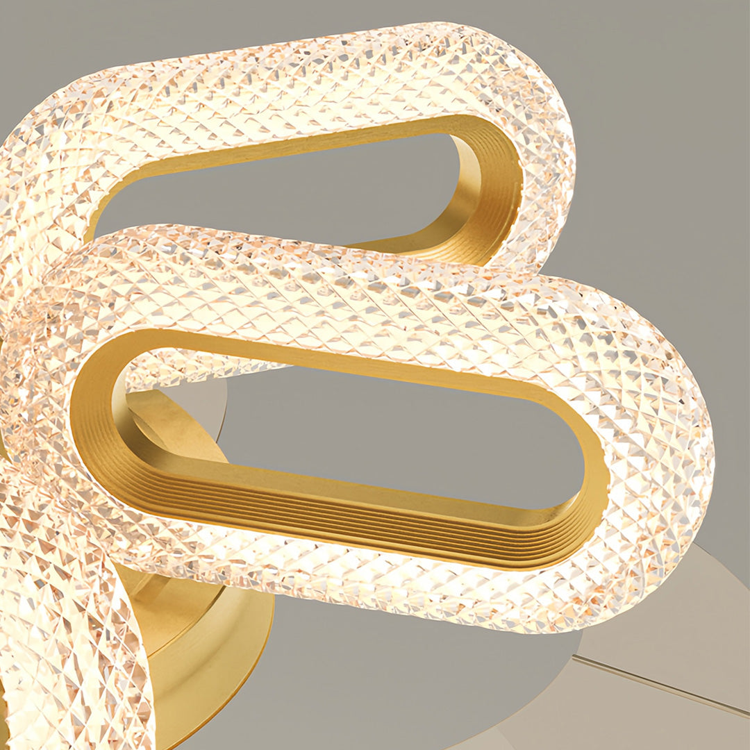 WINDSOR GOLDEN AURORA LED CEILING FAN LIGHTING