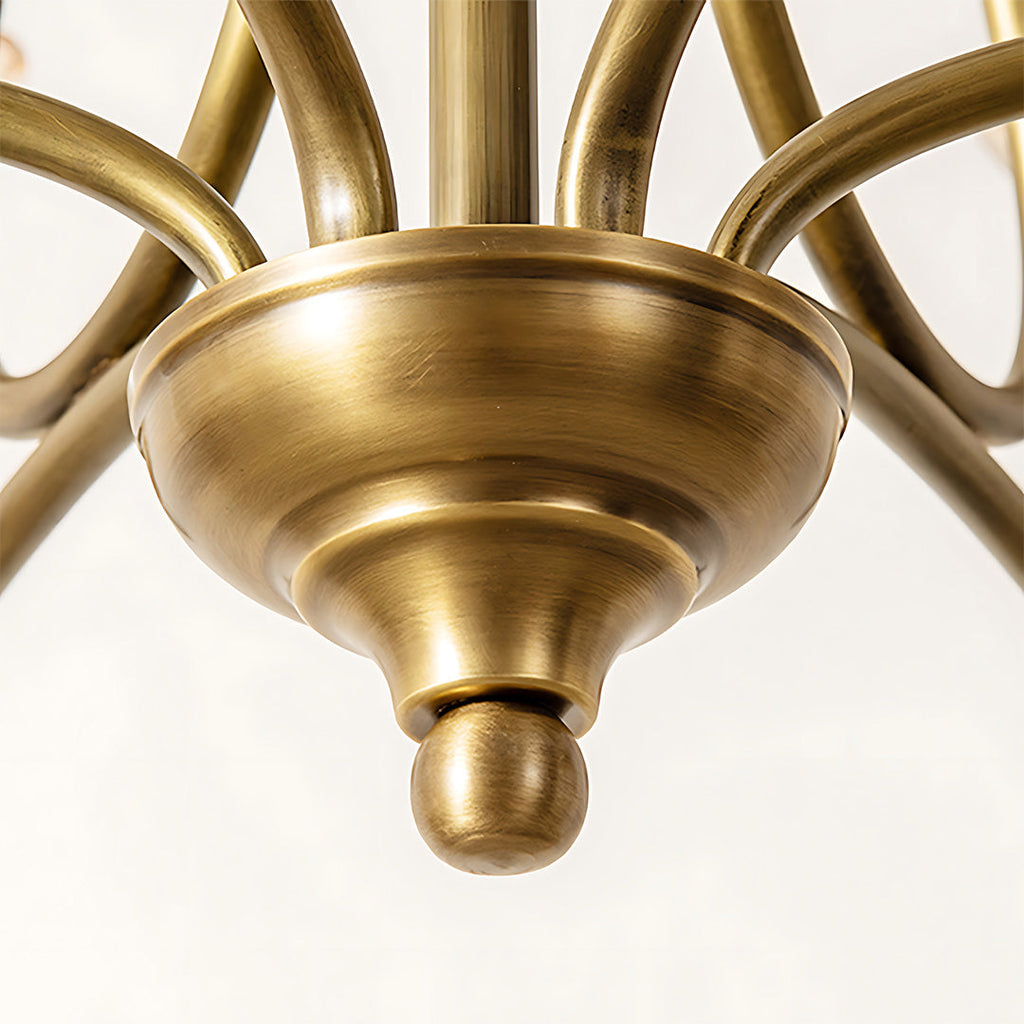 WINDSOR COPPER GLASS ORB CHANDELIER