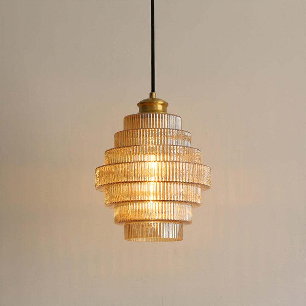 WINTHROP HONEYCOMB GLASS PENDANT LIGHT