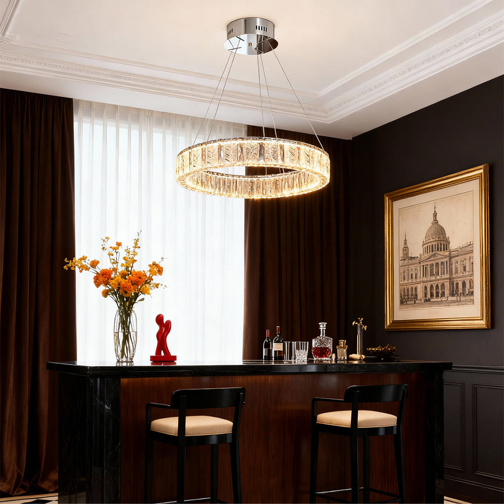 WINTERBOURNE CRYSTAL RING CEILING LUMINAIRE