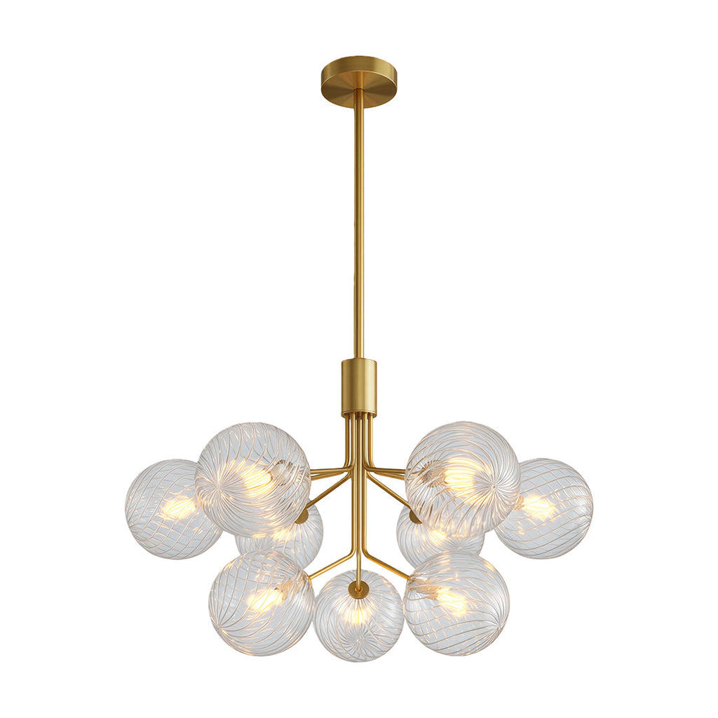 CHARLESTON COPPER ORB CEILING LUMINAIRE