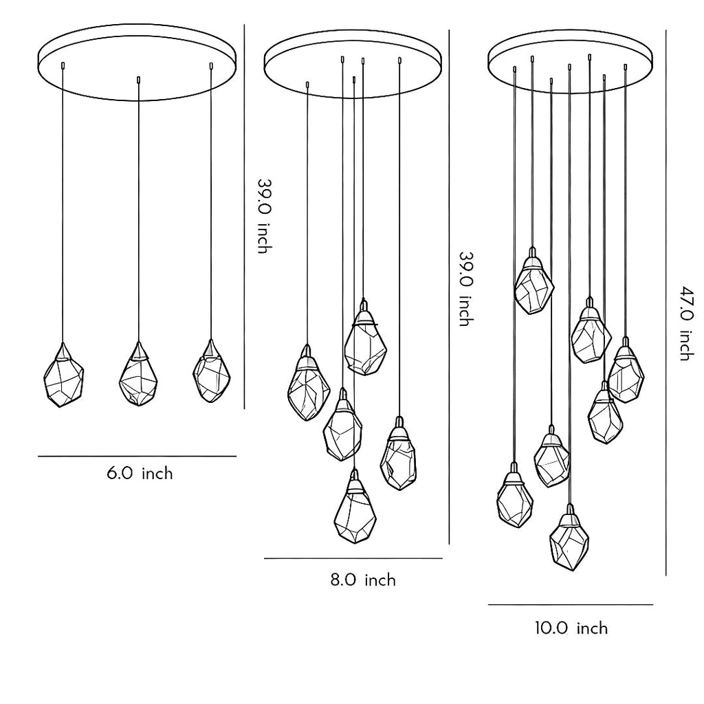 WINDSOR SPIRAL CRYSTAL CEILING LUMINAIRE