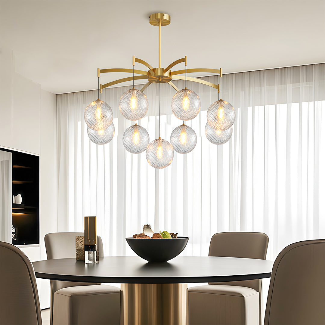 FENWICK COPPER ORB CEILING LUMINAIRE