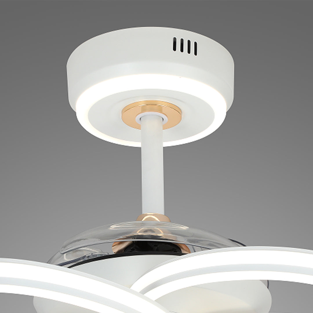 WINDSOR BLOOM IRON CEILING FAN WITH INTEGRATED LIGHTING