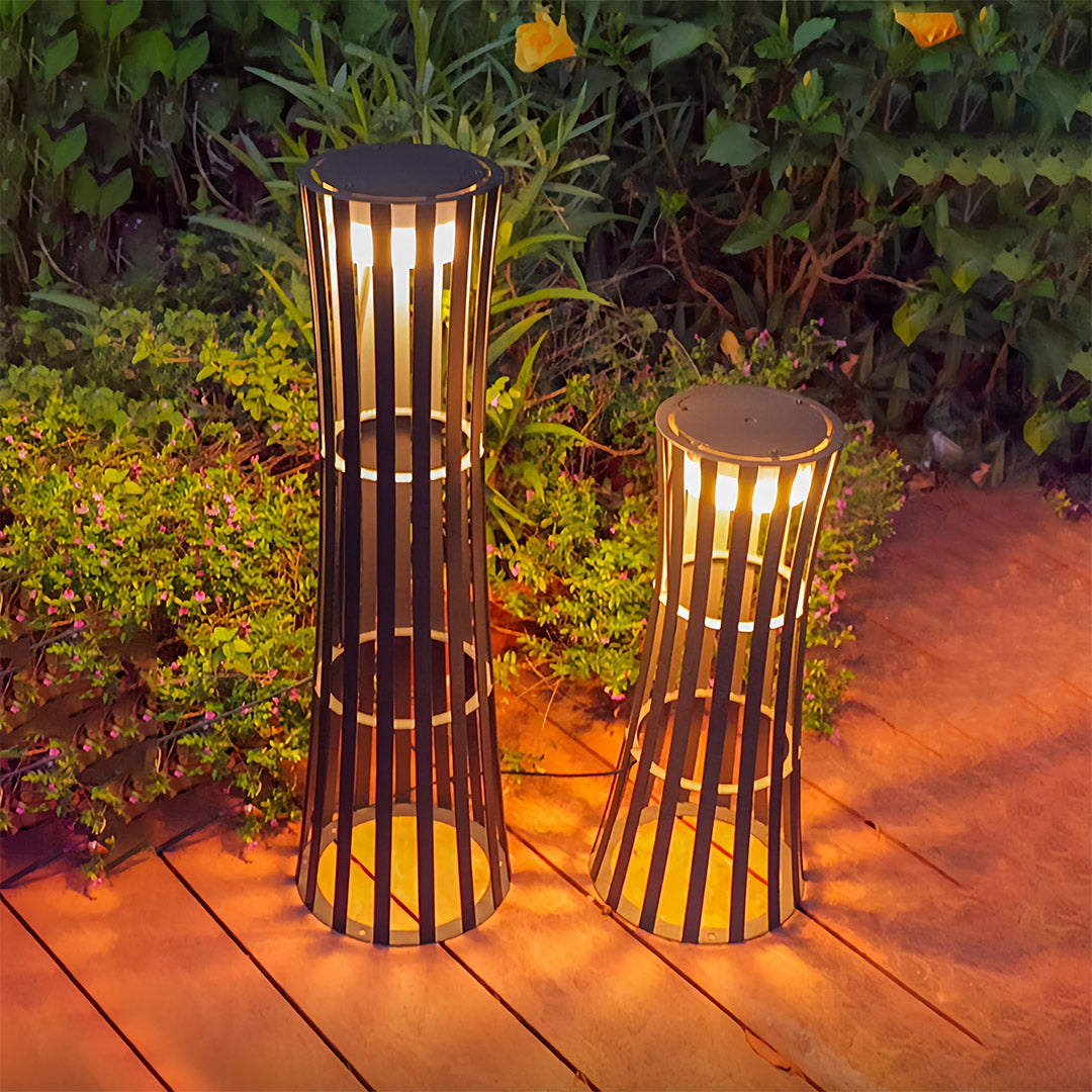 THORNBURY NIGHTSCAPE LANTERN WITH ARTISANAL CUTOUT DESIGN
