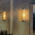 WINCHESTER CYLINDRICAL OUTDOOR LIGHTING FIXTURE, WATER-RESISTANT GARDEN LANTERN
