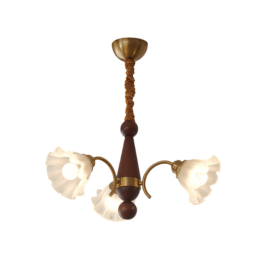 WINTERBOURNE FLORAL GLASS CEILING LANTERN