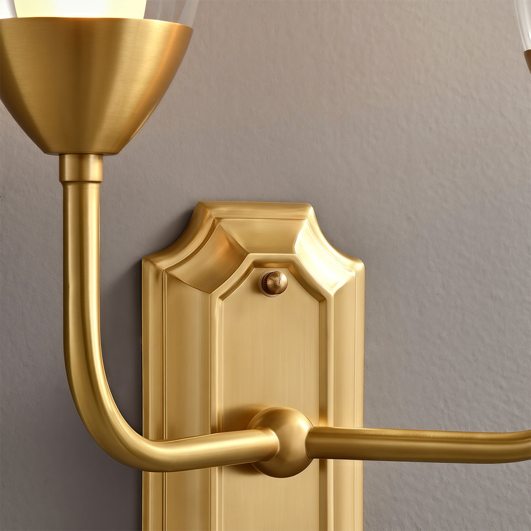 WINTHORPE COPPER TWIN HEAD WALL LANTERN