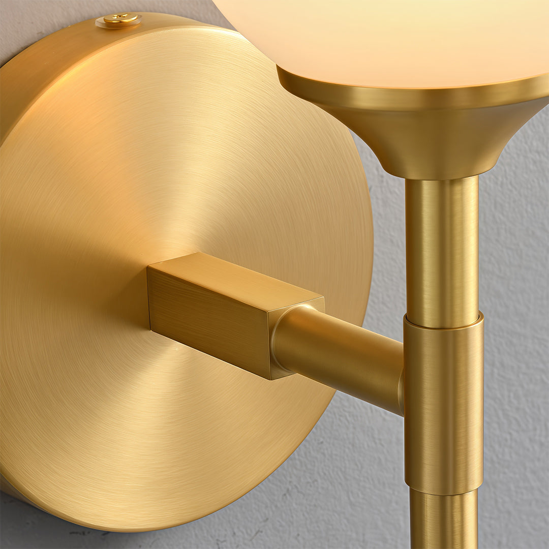WINTHROP COPPER-CLAD GLASS WALL SCONCE