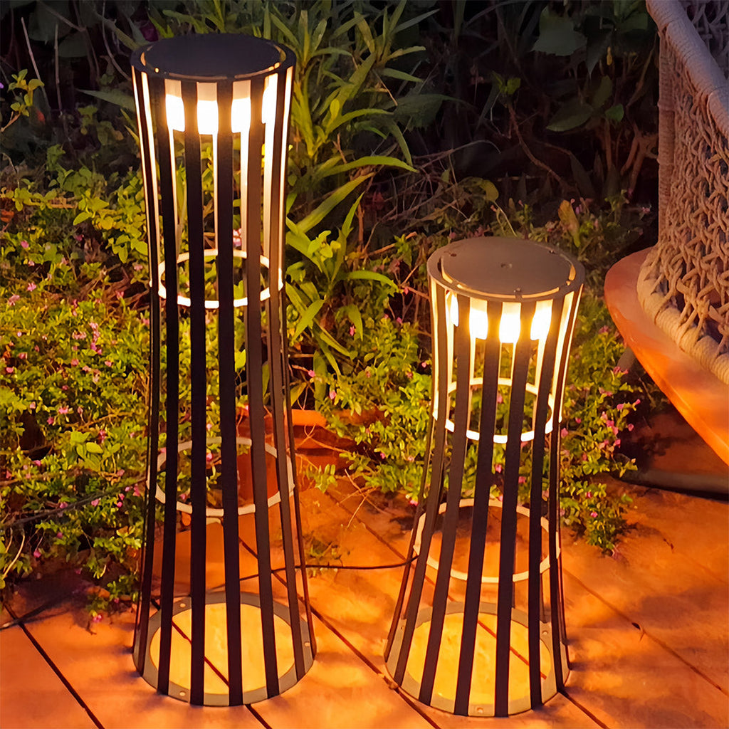 THORNBURY NIGHTSCAPE LANTERN WITH ARTISANAL CUTOUT DESIGN