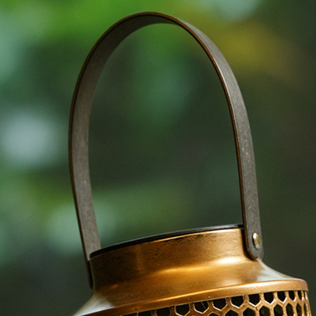 WINDSOR WROUGHT IRON SOLAR GLOW LANTERN