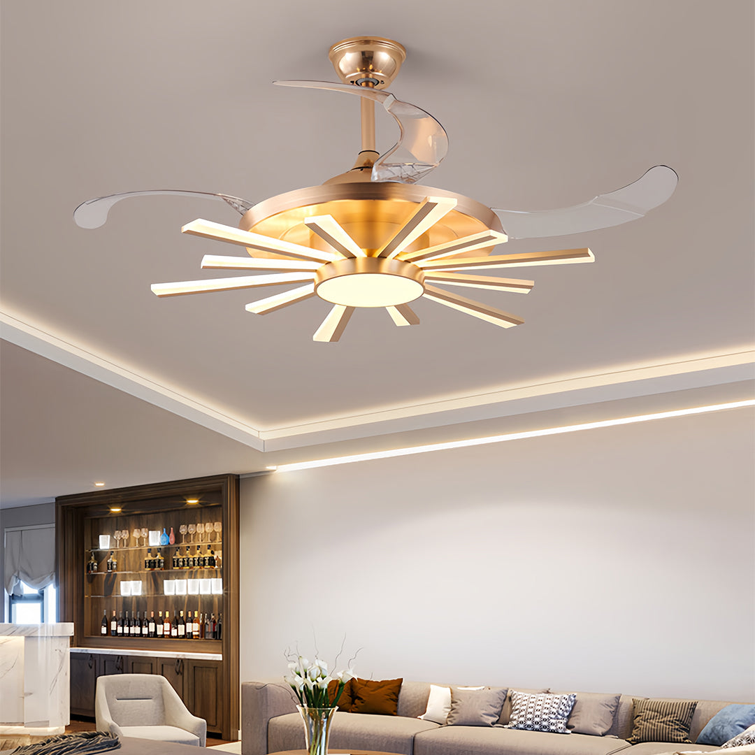 THORNBURY IRON MULTI-ARM CEILING LIGHT WITH INTEGRATED LAMPING
