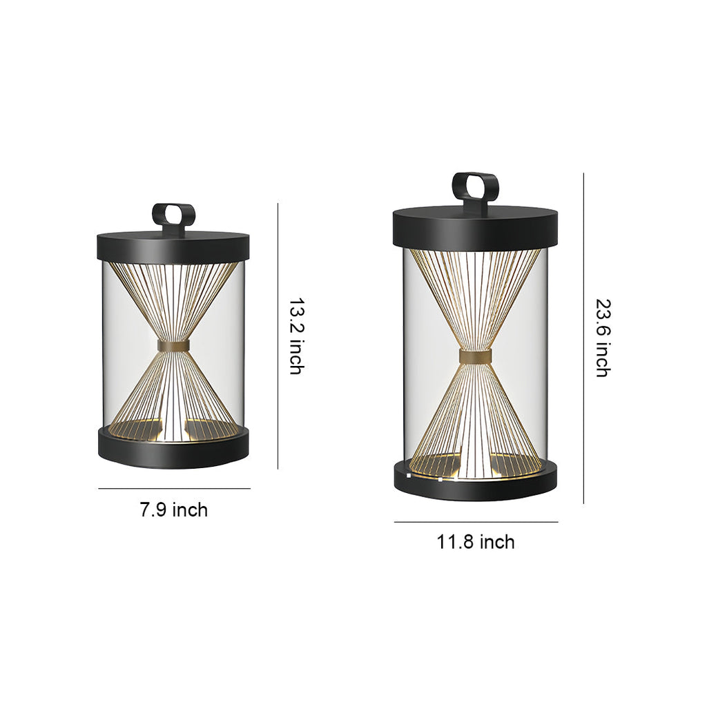 RAVENWOOD HOURGLASS PORTABLE OUTDOOR LANTERN