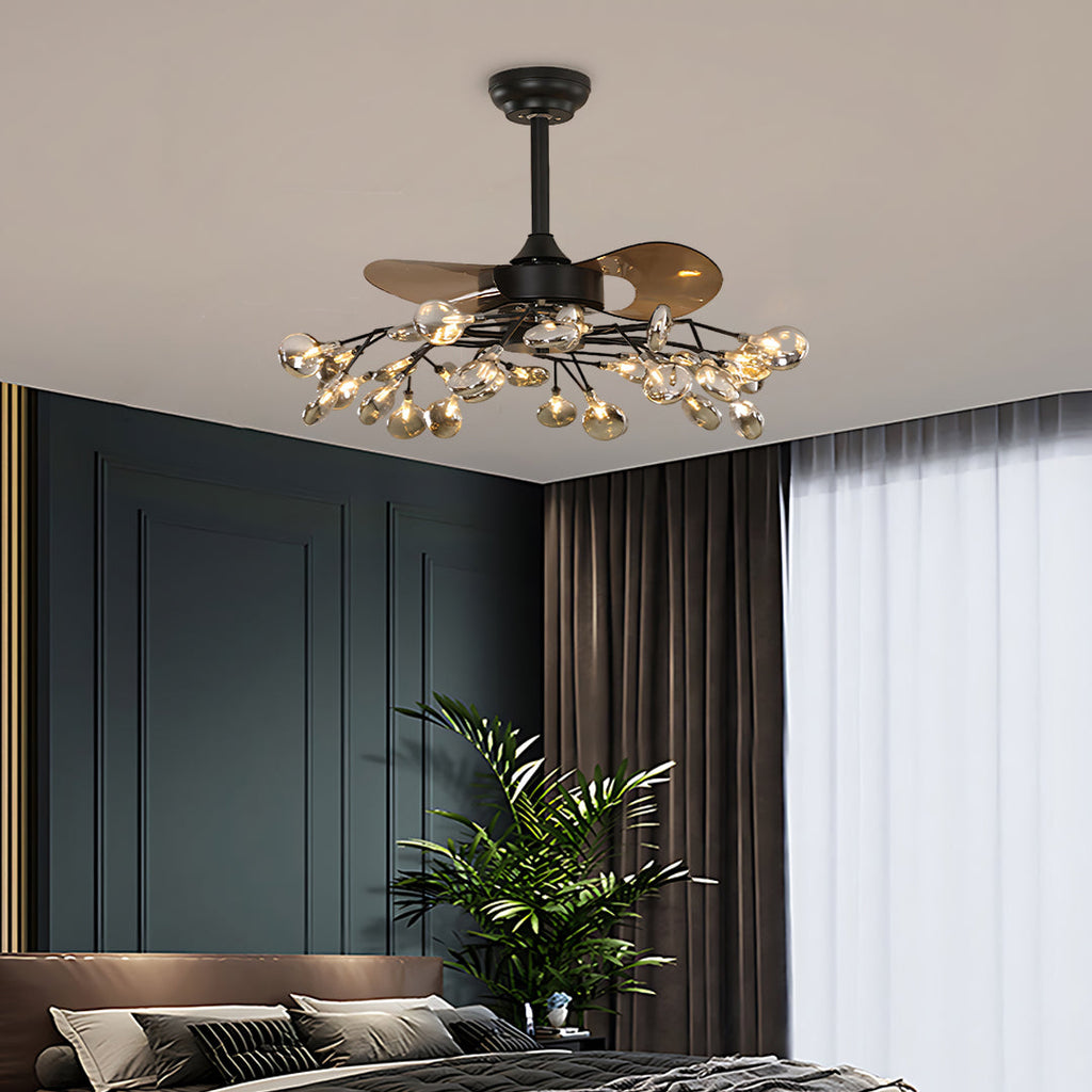 CHARLESTON ARTISAN CEILING LIGHT FAN