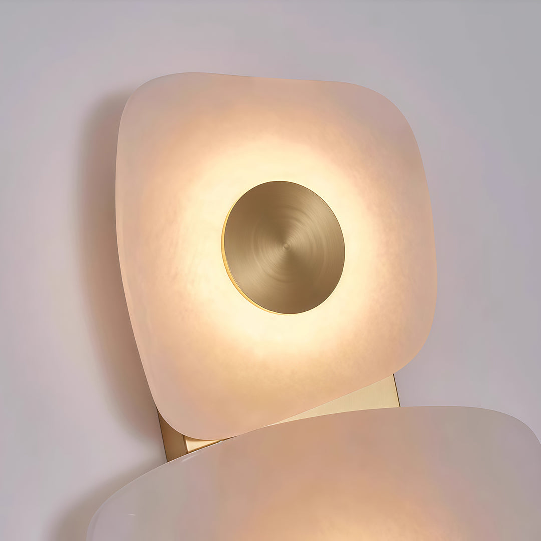 WINTERBOURNE COPPER MARBLE ILLUMINATED WALL LANTERN