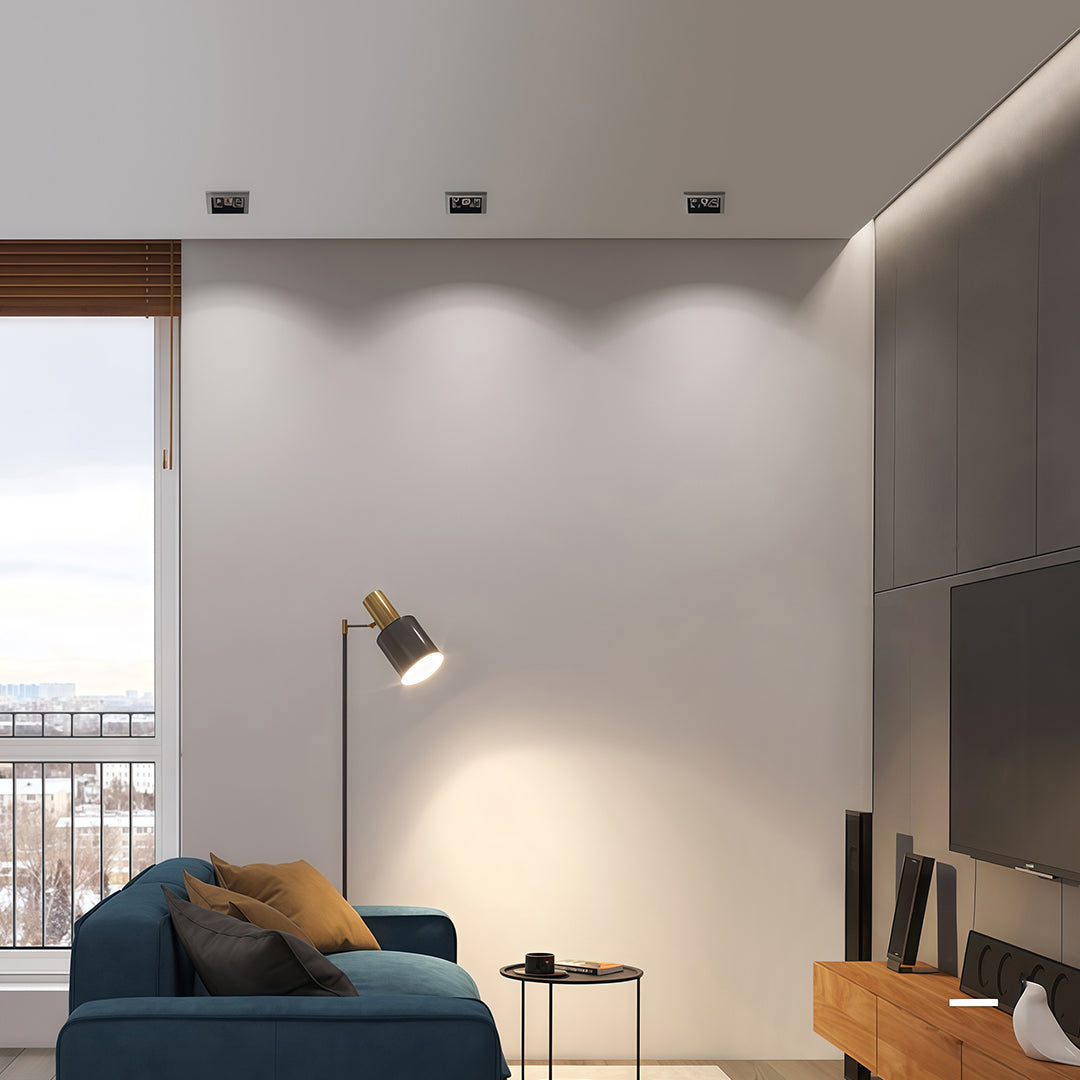 WINTHROP LED INSET ILLUMINATOR WITH ANTI-GLARE TECHNOLOGY"  
2. "KENSINGTON SHADOW-FREE RECESSED LIGHTING MODULE"  
3. "FELSTEAD LUMINAIRE: DISCREET INDOOR SPOTLIGHT"  
4. "BARNETT CEILING COVE LIGHT WITH GLARE REDUCTION"  
5. "HARTWELL ILLUMINATION: SLEE