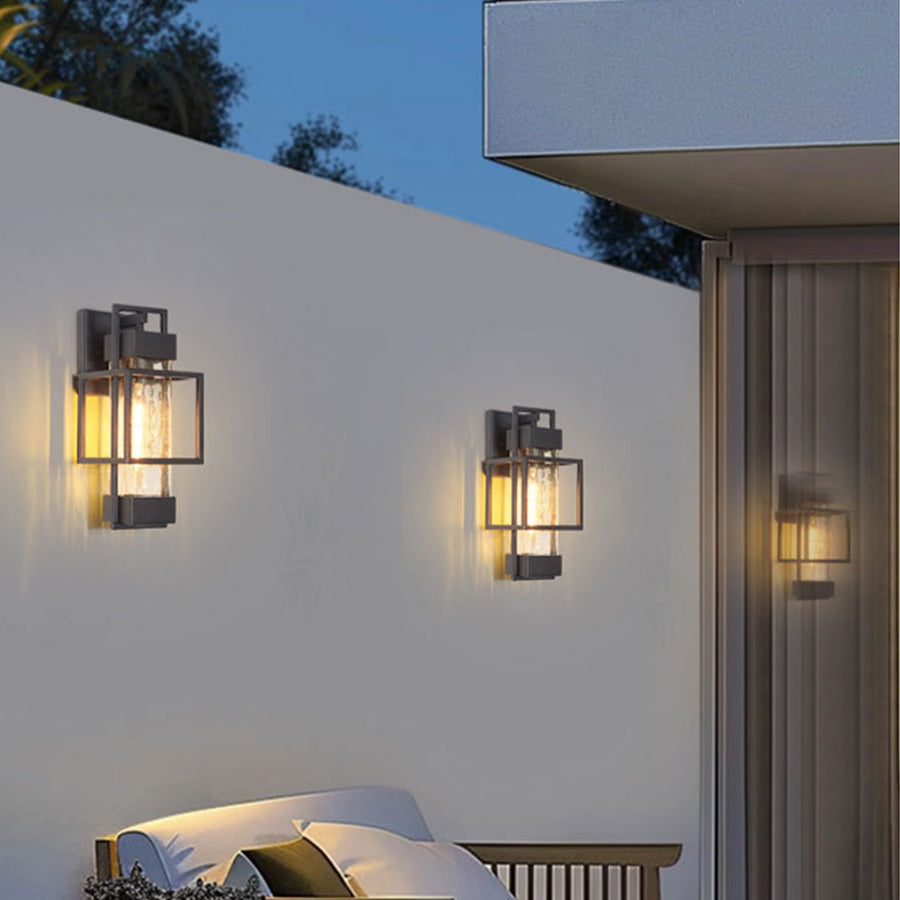 RAVENHALL WEATHERED IRON OUTDOOR WALL LIGHT