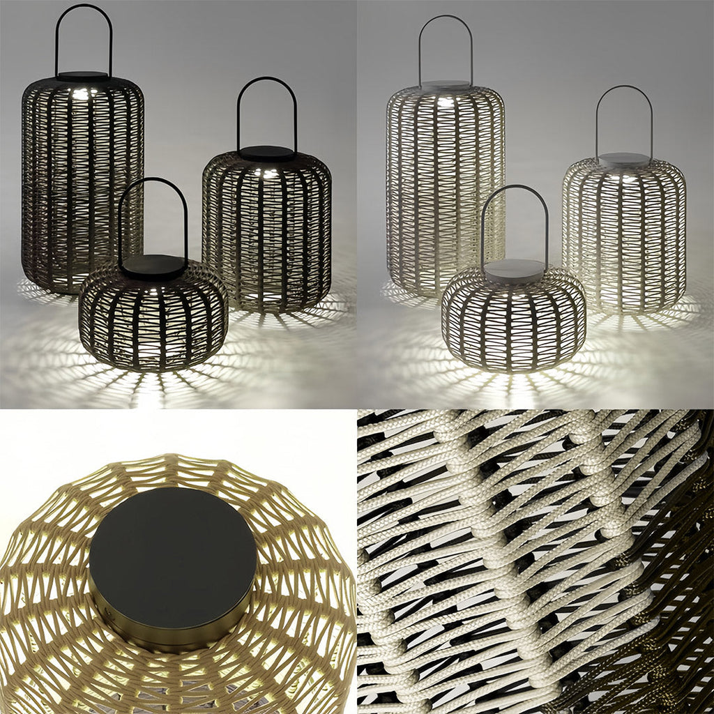 RAVENHURST WOVEN WATERPROOF LANTERN WITH LED ILLUMINATION