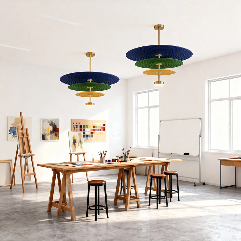 CHATHAM TRIO SOUND-ABSORBING FELT CHANDELIER