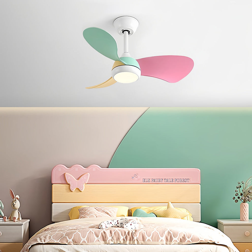 WINDSOR METAL INVERTED CEILING FAN WITH ILLUMINATED SHADE