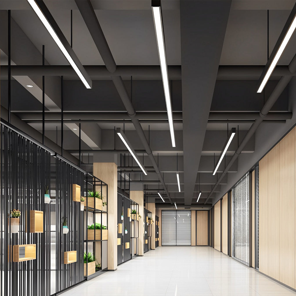 WINDSOR MODERN RECTANGULAR LED PENDANT ILLUMINATOR