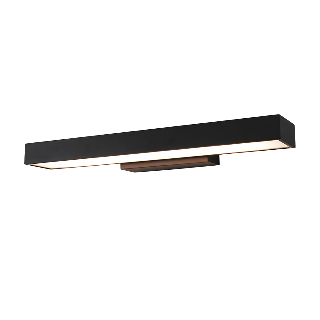 RAVENHALL BLACK RECTANGULAR OUTDOOR LED WALL SCONCE