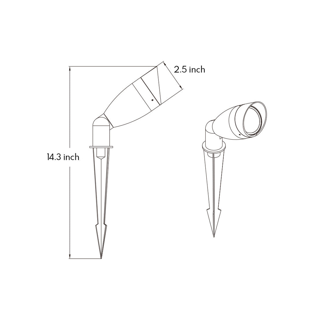 WINDSOR GARDEN SPIKE LIGHTING, MODERN LED ACCENT ILLUMINATION