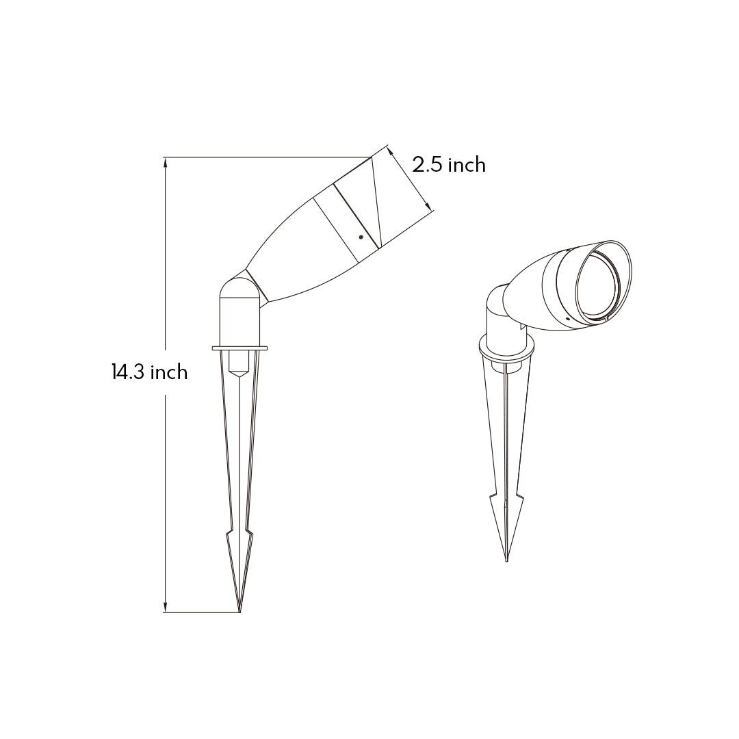 WINDSOR GARDEN SPIKE LIGHTING, MODERN LED ACCENT ILLUMINATION