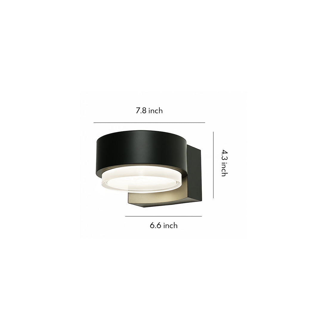 RAVENHURST BLACK IRON OUTDOOR WALL LANTERN