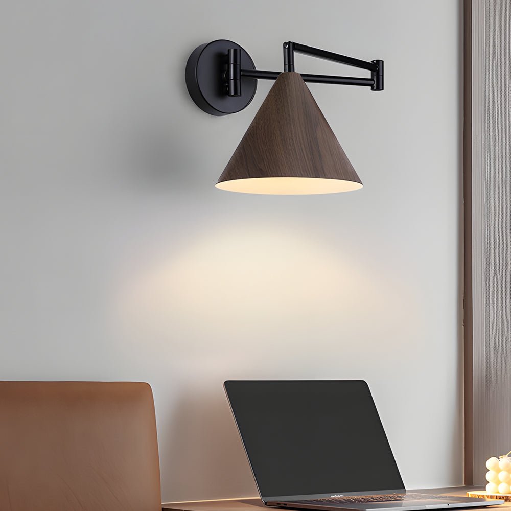 THISTLEWOOD CONICAL SWING ARM LIGHTING SCONCE