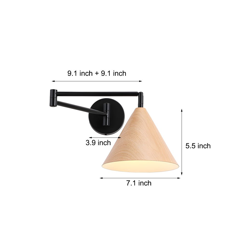 THISTLEWOOD CONICAL SWING ARM LIGHTING SCONCE