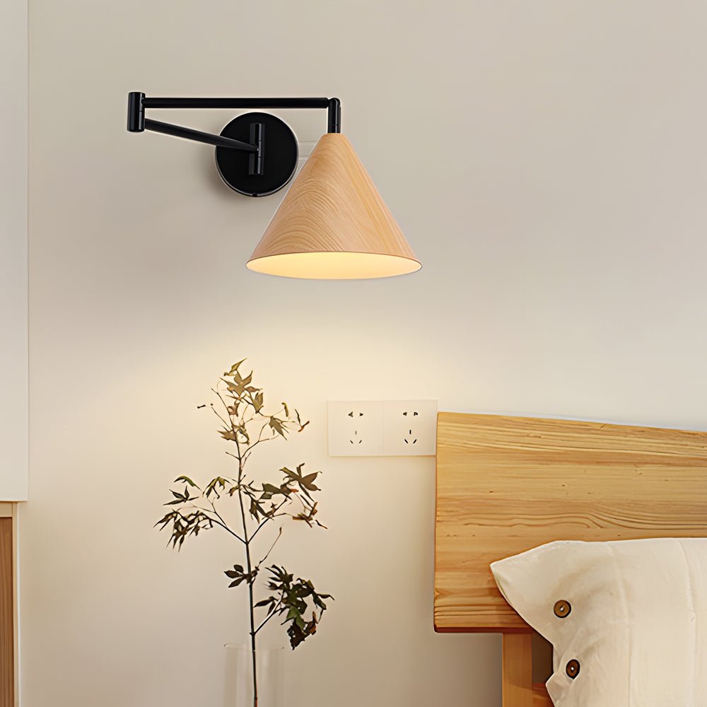 THISTLEWOOD CONICAL SWING ARM LIGHTING SCONCE