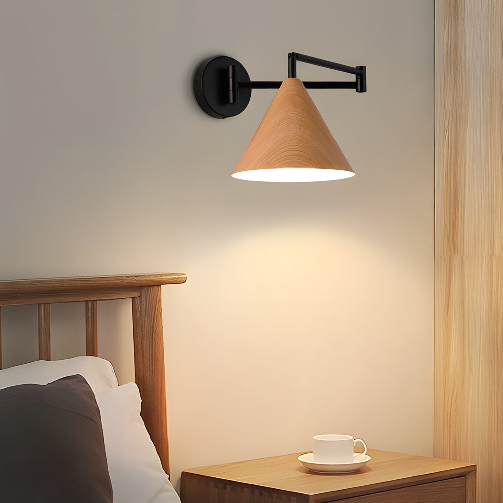 THISTLEWOOD CONICAL SWING ARM LIGHTING SCONCE