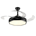 RAVENHURST 42-INCH CEILING FAN WITH ILLUMINATED ACRYLIC SHADE AND WHITE ABS BLADES