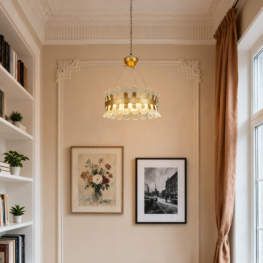 WINTERBORNE GILDED ORB LED CHANDELIER
