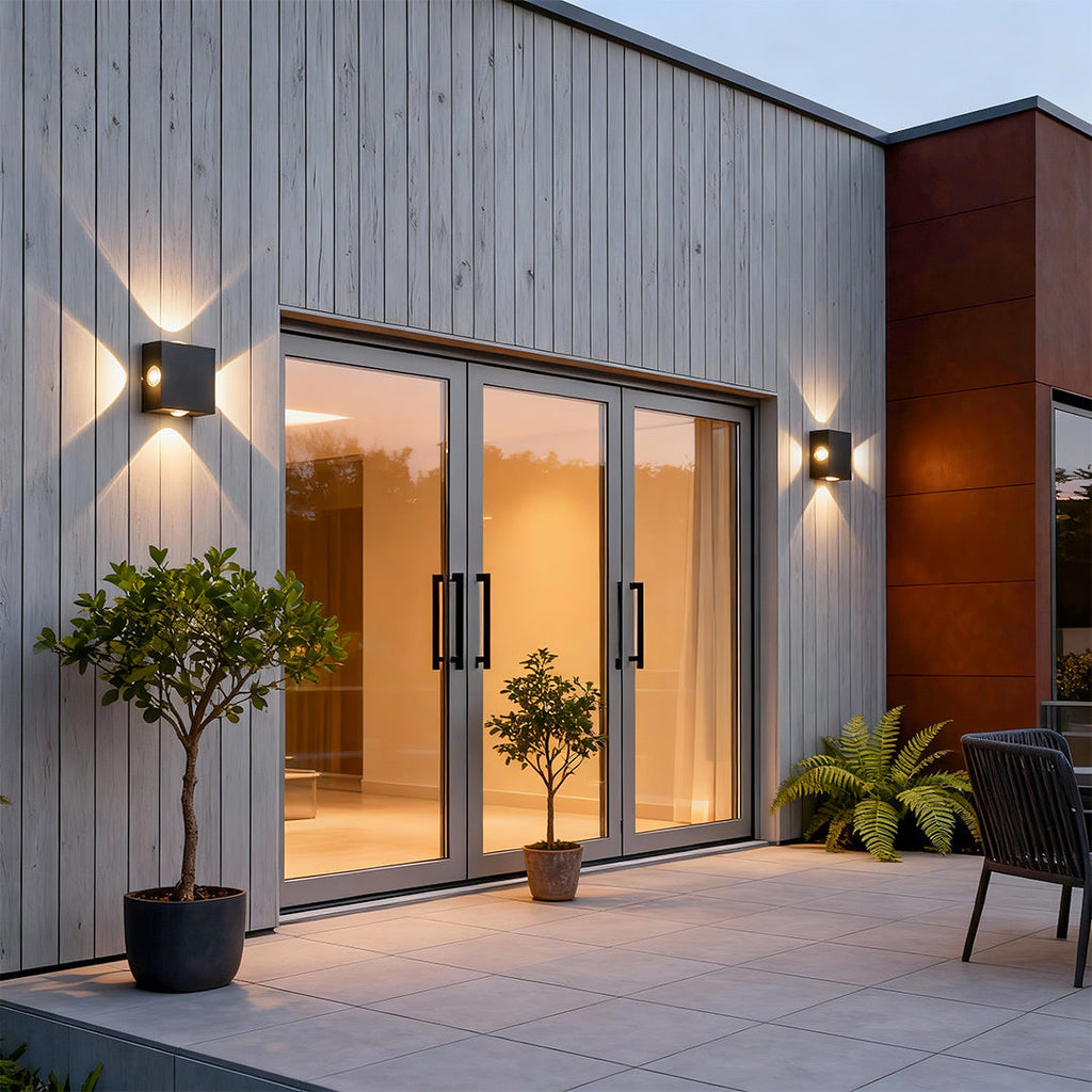 BLACKWATER QUADRANT LED OUTDOOR WALL LANTERN